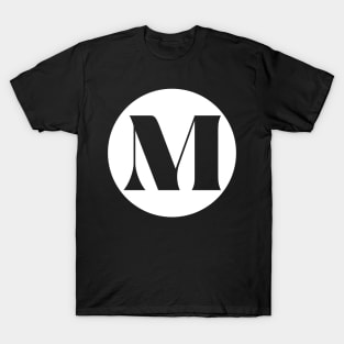 M (Letter Initial Monogram) T-Shirt